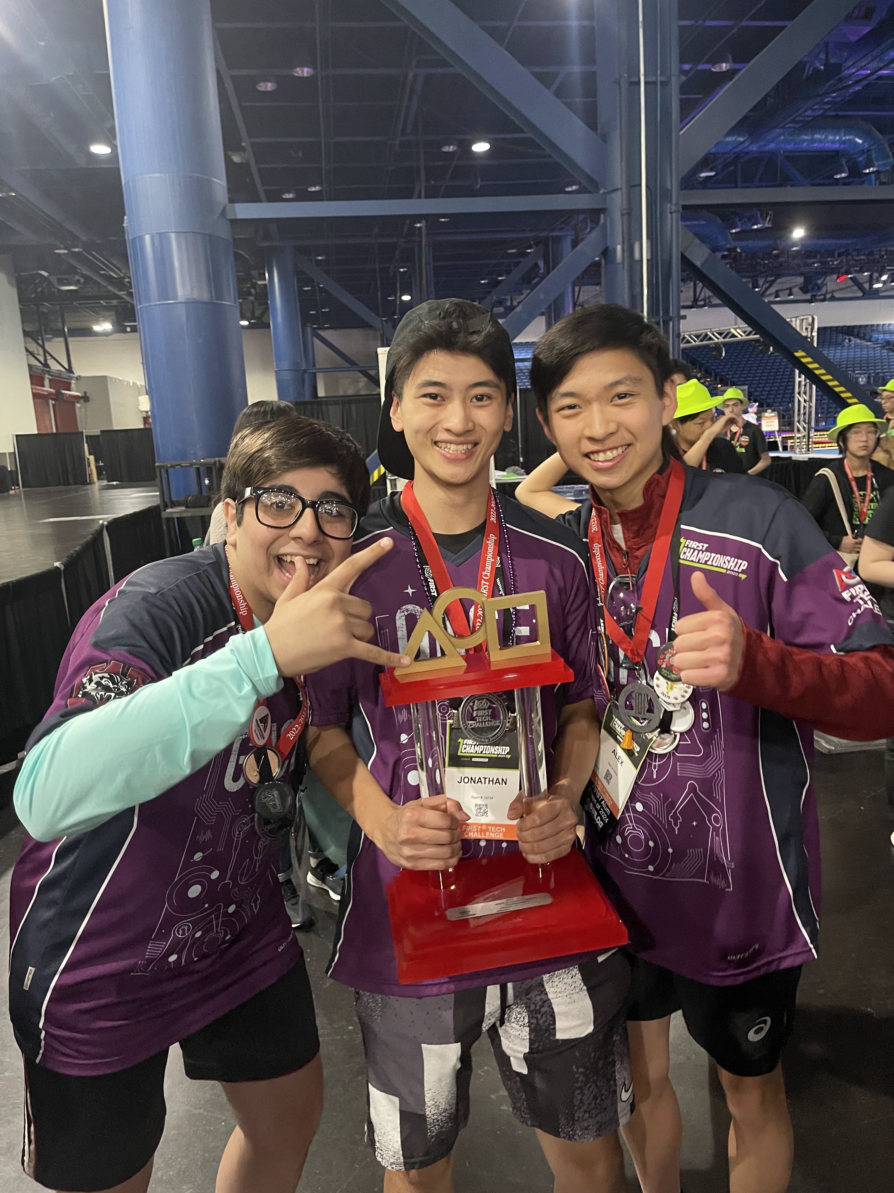 GNCE team posing with trophy