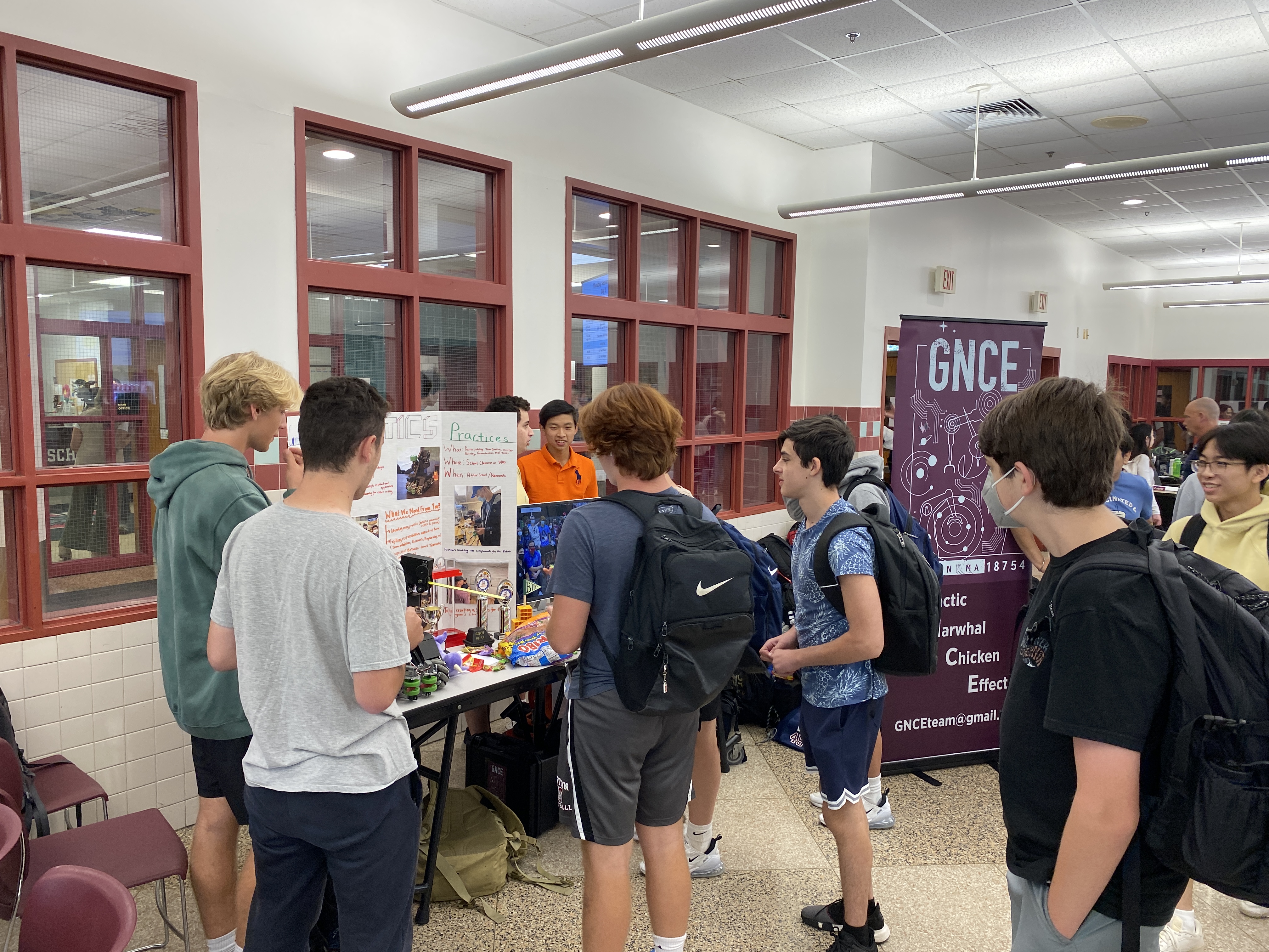 GNCE school outreach demo with students