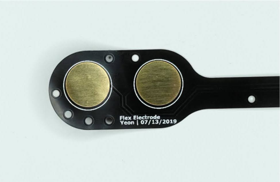 Electrodes used for participant testing