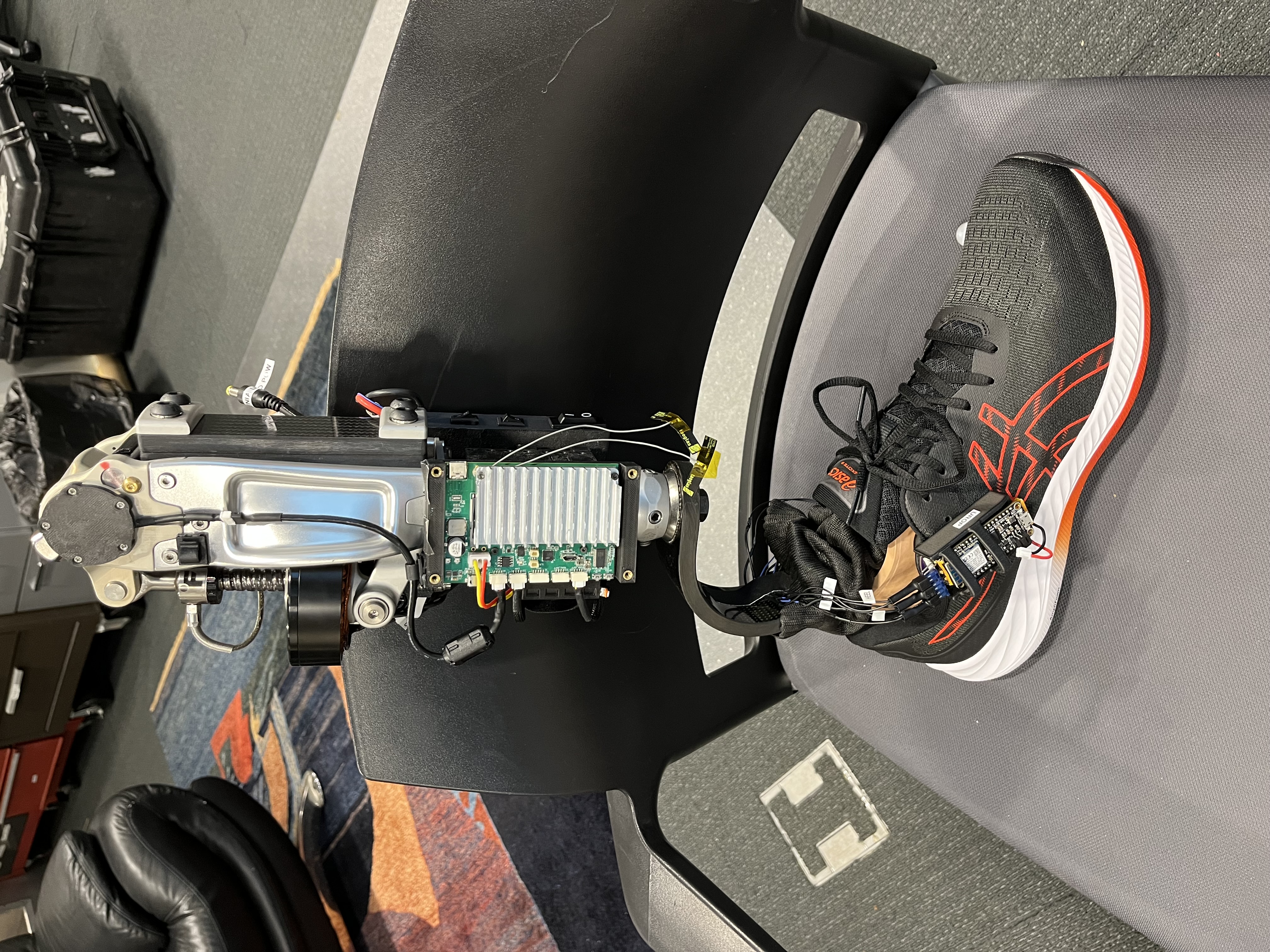 Full bionic knee leg assembly