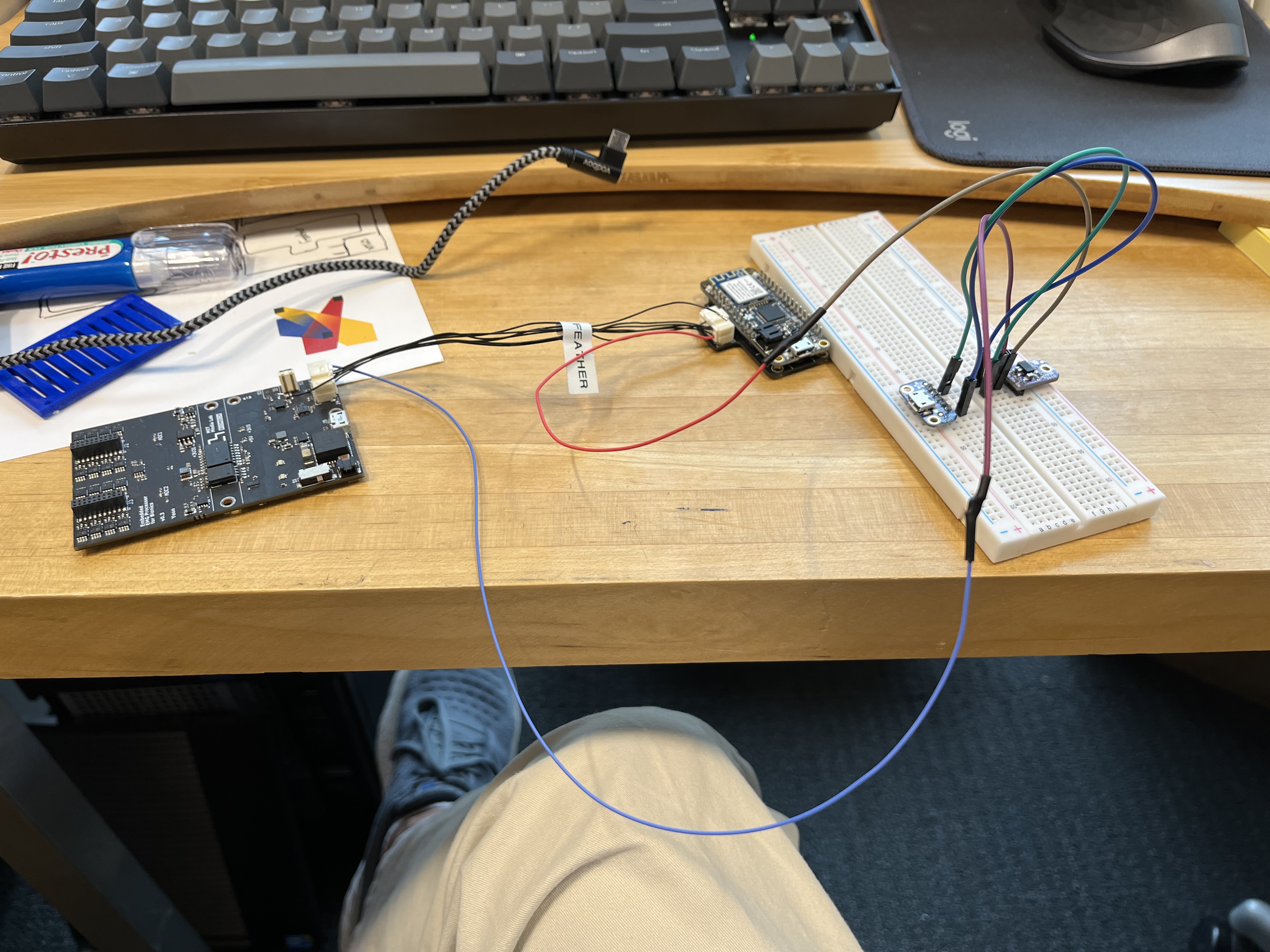 MQTT testing setup and logging workstation