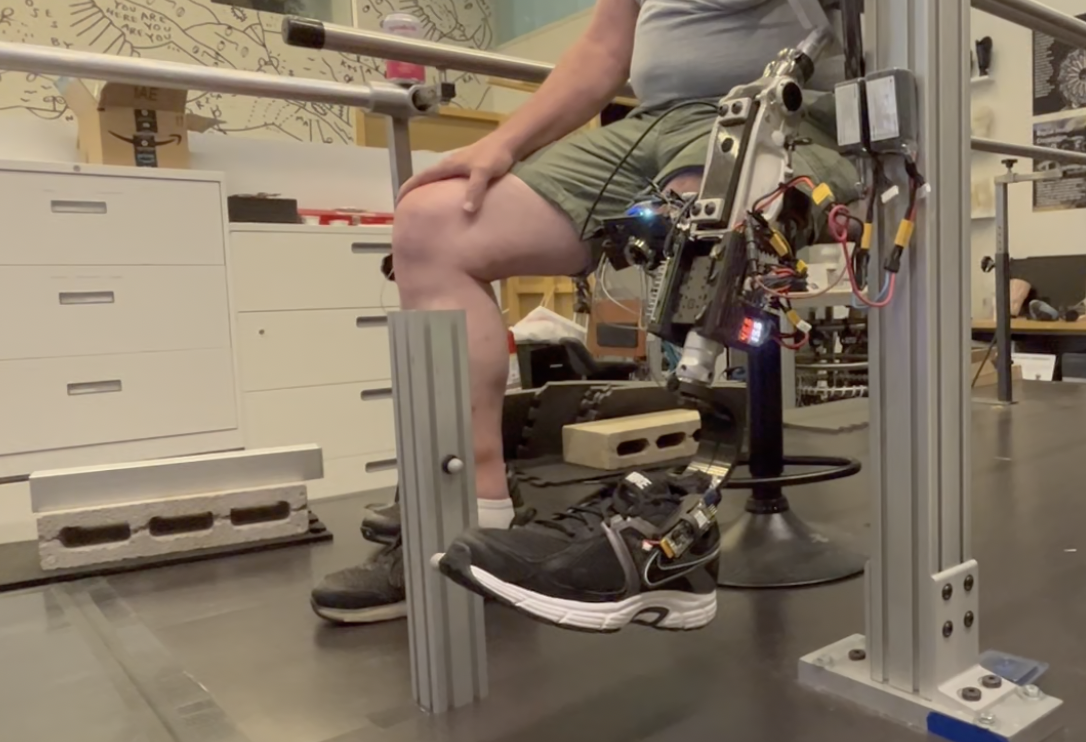 Tissue-integrated bionic knee prosthesis