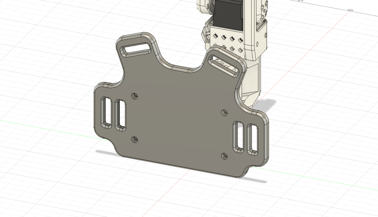 Front plate CAD for wearable mount